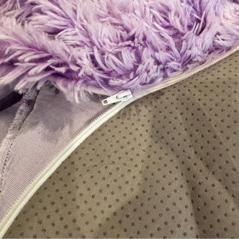 Fuzzy Purple Bean Bag Cover - Picture 3 of 4